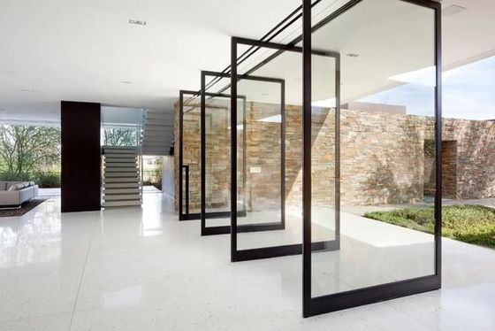 Fireproof Aluminium Pivot Doors , Anti Static Pivoting Wall System