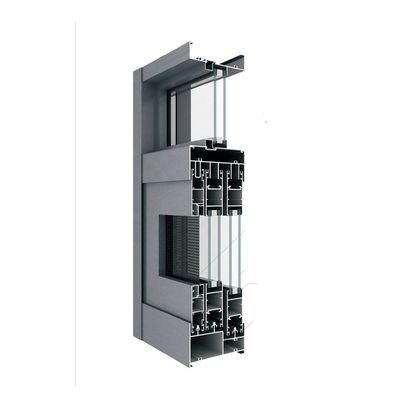 Thermally Broken Aluminium Frame Sliding Window Push Pull Opening Joint Sealed
