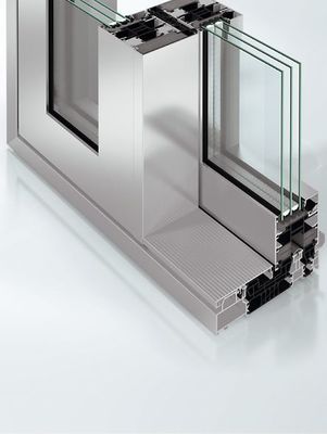 Accordion Aluminium Folding Window Corner Folding Tinted Glass