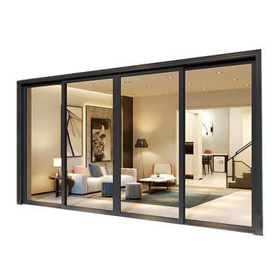 Waterproof Aluminium Two/Three Track Sliding Windows Narrow Side Anodized With Subhead Subsills