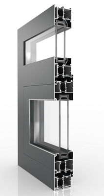 Waterproof Aluminium Two/Three Track Sliding Windows Narrow Side Anodized With Subhead Subsills