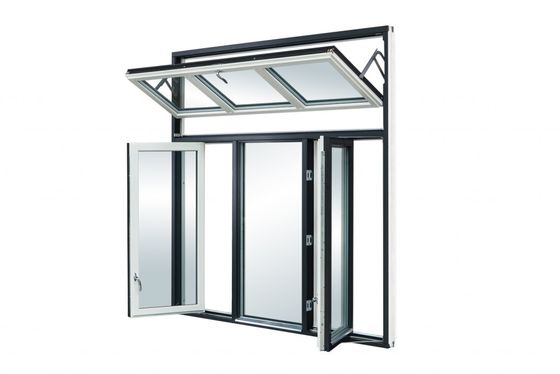 ODM Aluminium Swing Window Matt Black With Fiberglass Flyscreen