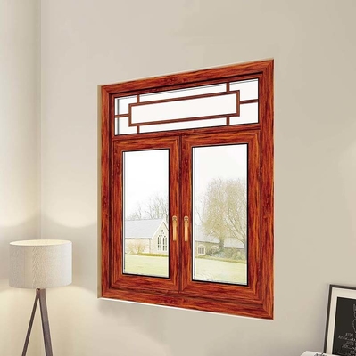 9mm Tempered Glass Aluminum Casement Window Thermal Insulation