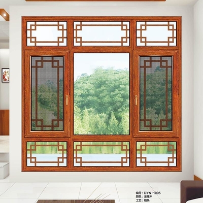 9mm Tempered Glass Aluminum Casement Window Thermal Insulation