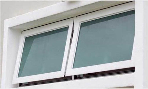 Wood Grain Thermal Break Aluminium Windows , Casement Window With Screen