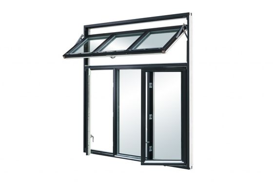 ODM Aluminium Swing Window Matt Black With Fiberglass Flyscreen