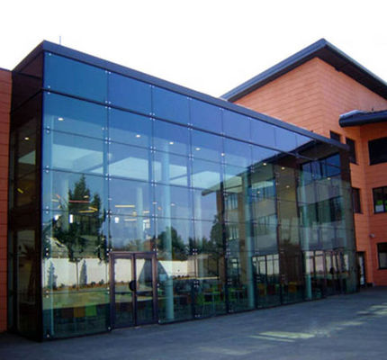 Unitized Aluminium Curtain Wall Systems Modern Facade Design For Commercial Mall